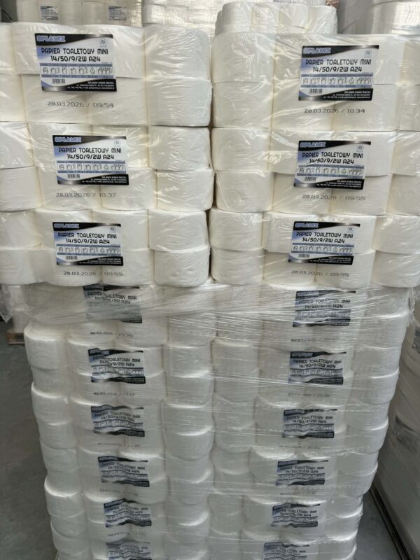 Papier toaletowy jumbo 50 metrow pakowany po 24 rolki